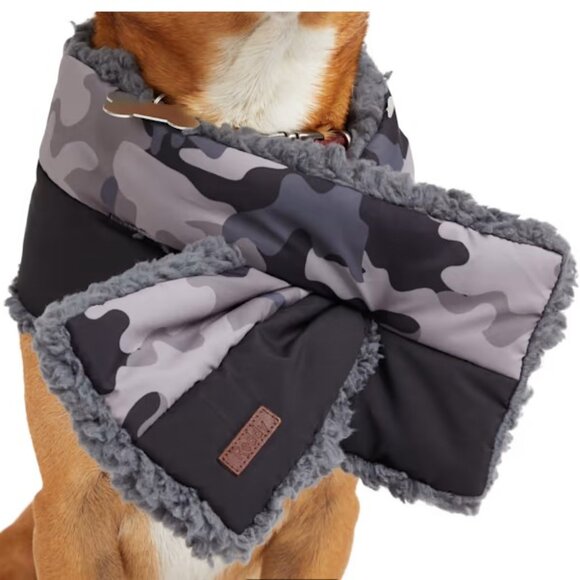 Dog Scarf: Gray Camo Adjustable, S/M & XS/S - Picture 3 of 3